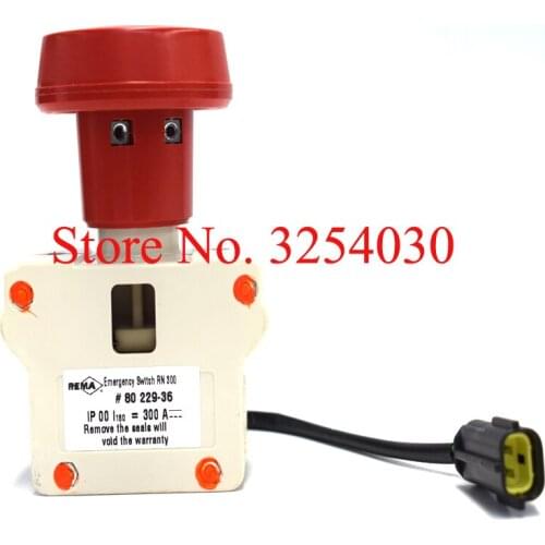Supply Original Imported Germany REMA Emergency Switch RN300 300A Disconnect Switch 80229-36 for HELI AC 3.5T Electric Forklifts