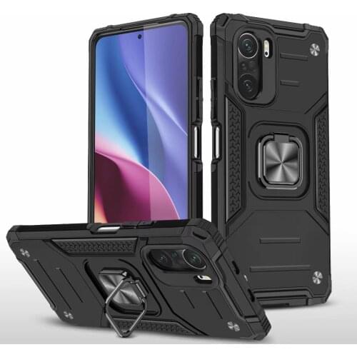 Rugged Armor Ring Kickstand Case For Xiaomi Mi 11 10T K40 Pro K30 Poco X3 NFC Mi 10 Ultra Mi Note 10 9 Military Shockproof Cover