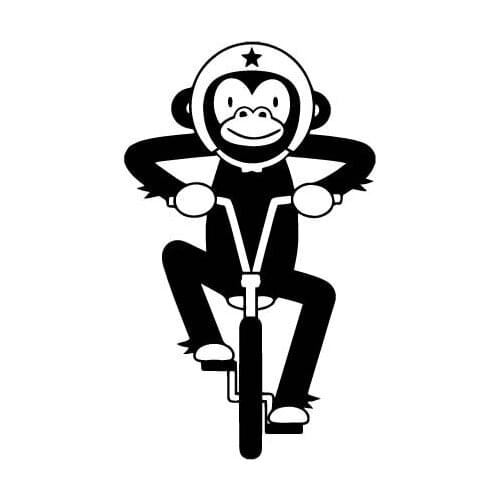 Drop shipping monkey sticker on car vinyl personalized door handle sticker two color design sticker sticker external accessories