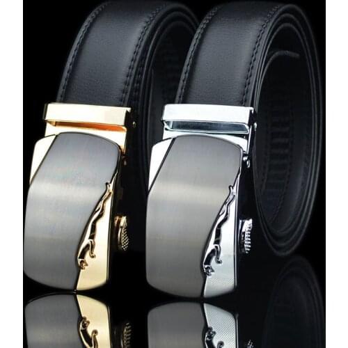 Famous Brand Belt New Male Designer Automatic Buckle Cowhide Leather men belt 110cm-130cm Luxury belts for men