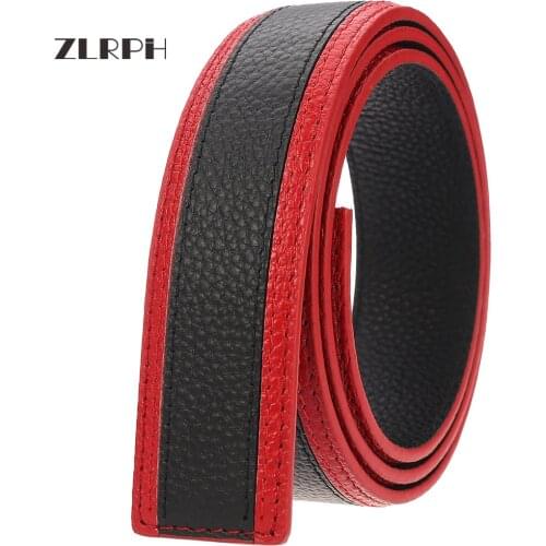 ZLRPH Famous Brand Belt Men Top Quality Genuine Luxury Leather Belts for Men Strap Male Metal Automatic Buckle men belts