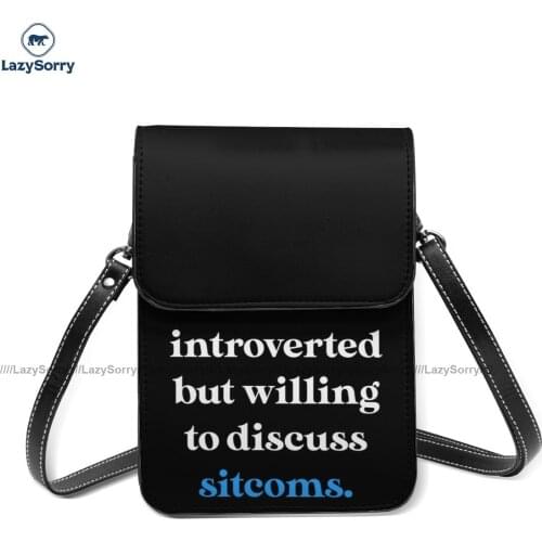 Seinfeld Shoulder Bag Female Gift Mobile Phone Bag Reusable Leather School Bags