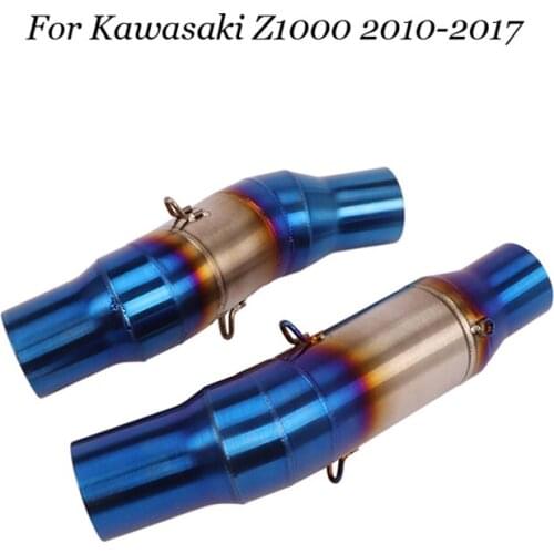 Slip On For Kawasaki Z1000 Z1000SX 2010 - 2020 Motorcycle Exhaust Pipe Exhaust Middle Connecting Pipe