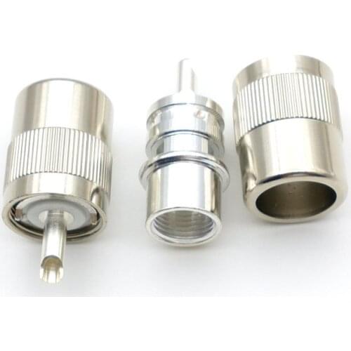 UHF Male PL259 Plug Solder for RG8 RG213 LMR400 Cable Connector adapter New