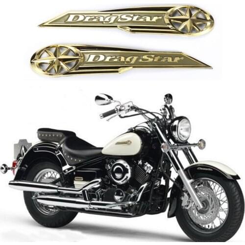 Motorcycle Gas Tank Waterproof Badge Sticker Metal Sticker Decal Car Styling Gas Tank Logo Sticker For Yamaha Dray Star