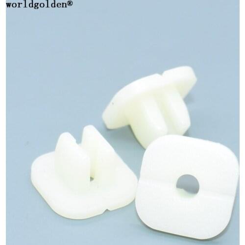 Worldgolden 100pcs auto fasteners #10 Screw Size for Nissan#68425-H5000,Honda#90662-671-0030,Mazda#9991-00-503