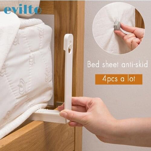 4pcs Sheet Clips Bed Single Quilt Cover Fixed Non-slip Clips Household Bed Sheet Holders Angle Fixed Buckle