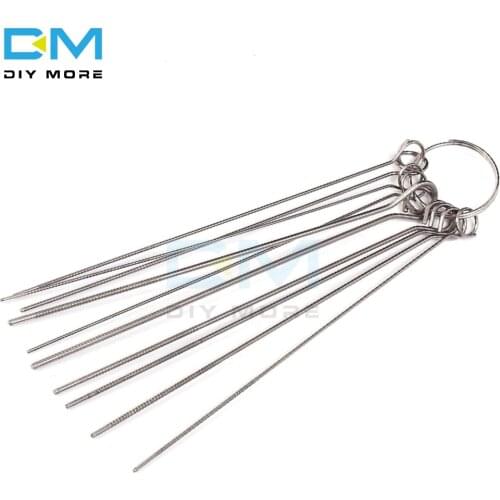 10 Kinds PCB Electronic Circuit Through Hole Needle Stainless Steel Needle Set Desoldering Welding Repair Tool 80mm 0.7-1.3mm