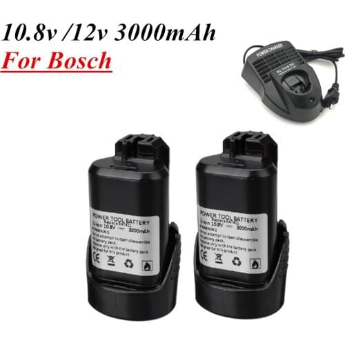 BAT411 Power Tools Battery 10.8v 12v 3000mah Li-ion Battery for Bosch 2 607 336 013, 2 607 336 014 2 607 336 333 12V 3.0Ah