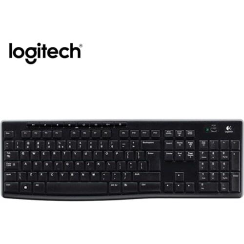 Logital K270 2.4G Wireless Keyboard Gaming Laptop PC Gamer Genuine Standard Multimedia Ergonomics Kyebord for Computer Receiver