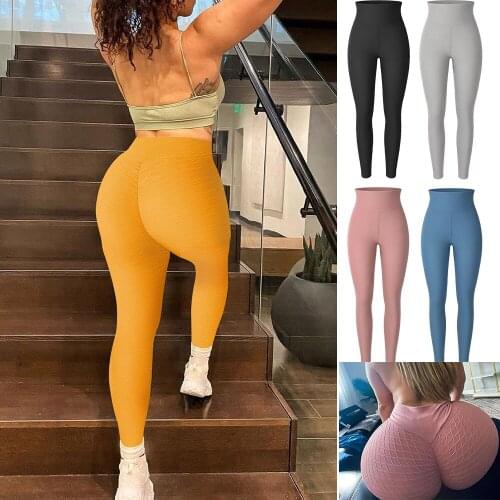 KIWI RATA Seamless Butt Lifting Workout Leggings for Women High Waist Yoga Pants Compression Tights Tummy Control Leggings