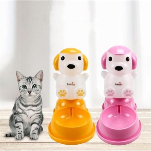 Large Dog Automatic Feeder Pet Feeding Bowl Puppy Water Dispenser Fountain Bottle Dog Food Tableware Dishes Pets Drinker
