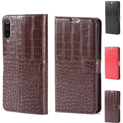 For Xiaomi Mi 9 Luxury Crocodile design Flip Leather Wallet Phone Case For Xiaomi Mi 9 SE Stand Function Phone cover card slot