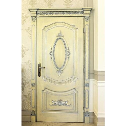 Photo Backdrop Vintage Pattern Wall Door Computer Printed Photography Background for Children Baby Portrait Photobooth Props