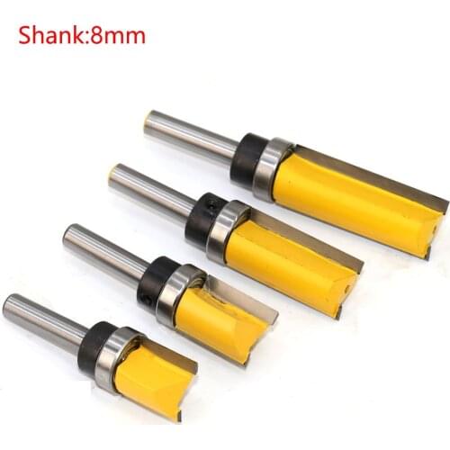 1pcs 8mm Shank Milling Cutter Router Bit Wood Cutter Router Bit Carbide Shank Mill Woodworking Trimming Engraving Cutting Tools