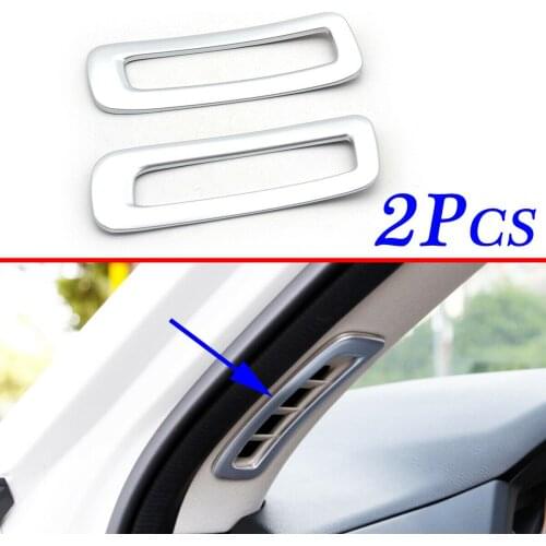 2pcs Chrome Front Air Vent Outlet Cover Trim Fit For Mazda CX-5 KF CX5 2nd 2017 2018 2019 2020 Accessories