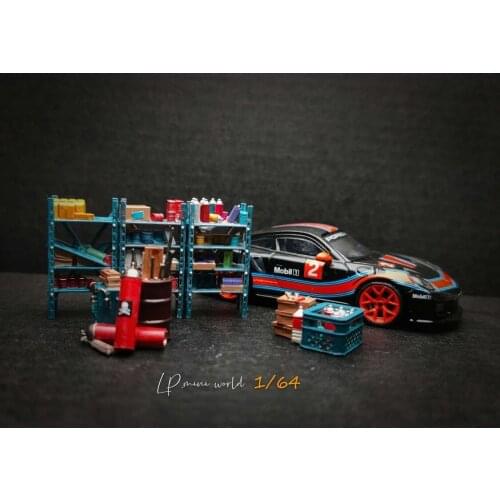 1/64 resin die-casting car model scene decoration scene layout decoration collection free shipping