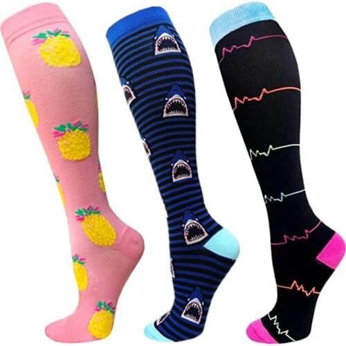 Golf Compression Running Basketball Football Socks Anti-swelling Stockings stretch Outdoor Sports Socks Men Socks