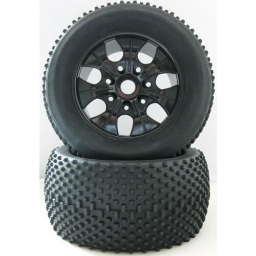 Lot RC 150*80*17mm Rubber Sponge Tires Tyre Rim Wheel For RC 1/8 HSP Hobby Tyranno Off Road Monster Truck