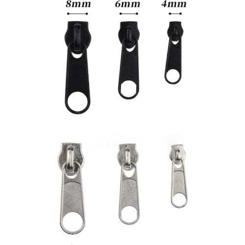 #3 #5 #8 Metal Zipper Slider Zipper Head Pull Replacement Repair Kit Garment Bag Suitcase DIY Zip Fastenings Clothes Accessories