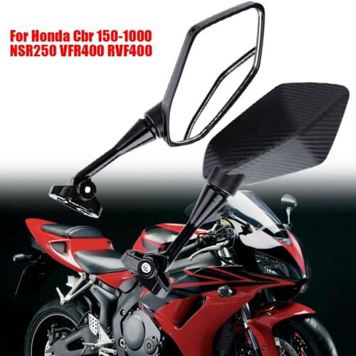 Vehemo Motorcycles Rearview Mirror Driving Side Mirrors High Definition Rearview for Creative Modified Motorbike for Carbon