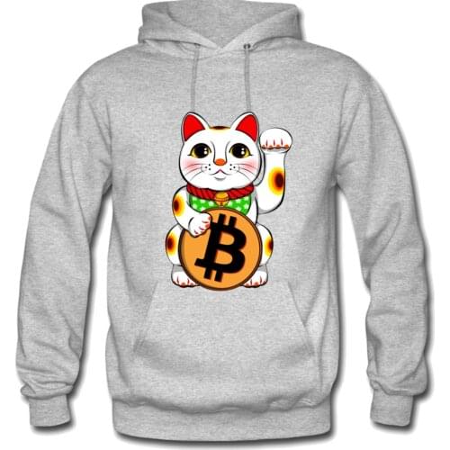Bitcoin Lucky Maneki Neko Kanye Mens West Sweat Homme Hoodies Men Sweatshirt Hoodies Hip Hop Streetwear Hoody Hoodie S-XXL