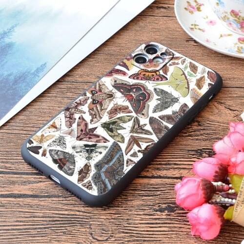 For iPhone Moths of North America Print Soft Matt Apple iPhone Case