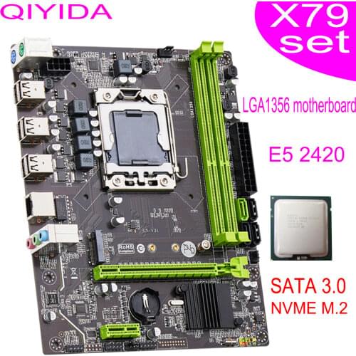 X79 motherboard set with Xeon LGA 1356 E5 2420 cpu combo kit set