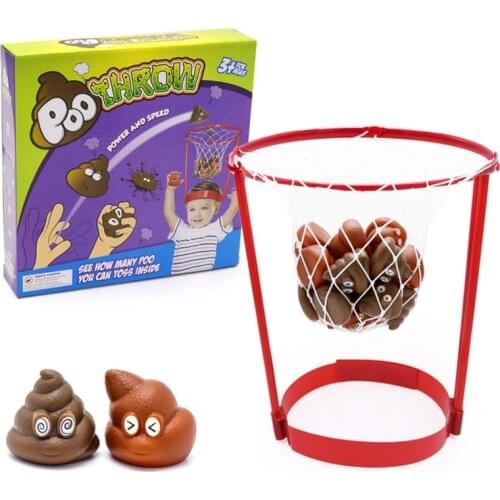 Outdoor Headband Hoop Fake Poops Toys Security Catching Game Parent-child Game Kids Basketball Shooting Learning Gifts