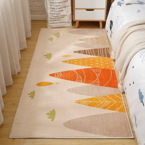 Nordic Adorable Kids Room Carpet Simple Modern Carpet For Living Room Thick Lamb Velvet Bedside Rug Rug Bay Window Mat