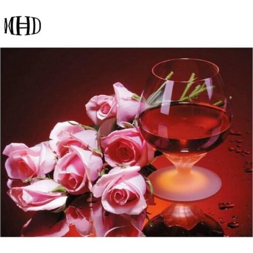 New 5d diy Diamond Painting Rose Square Diamond Cross Stitch 3D Diamond Embroidery Mosaic Flowers Needlework