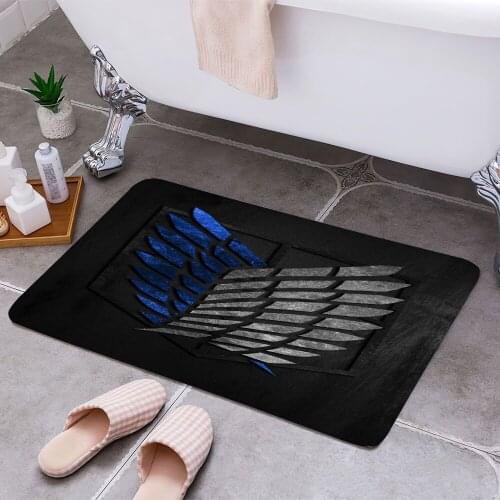 Attack on Titan Wings Cheaper Anti-slip Modern Area Rugs Living Room Balcony Bathroom Printed Carpet Doormat Hallway Bath Mat