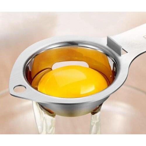 Stainless Steel Egg White Separator Tools Eggs Yolk Filter Gadgets Separating Spoon Egg Divider Tool Kitchen Accessories