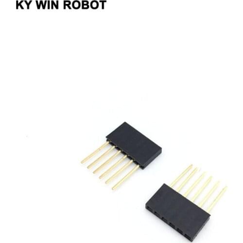 Special Female Header Connector PC104 Long Female Header Connector 2.54 Spacing 1*6/6P Pin 11MM