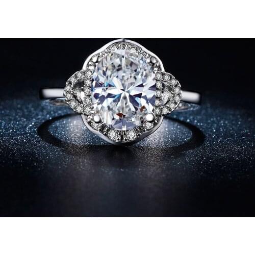 Top quality Wedding Rings wholesale us size 6 7 8 paved cz zircon new fashion jewelry for women hot sale Engagement Ring