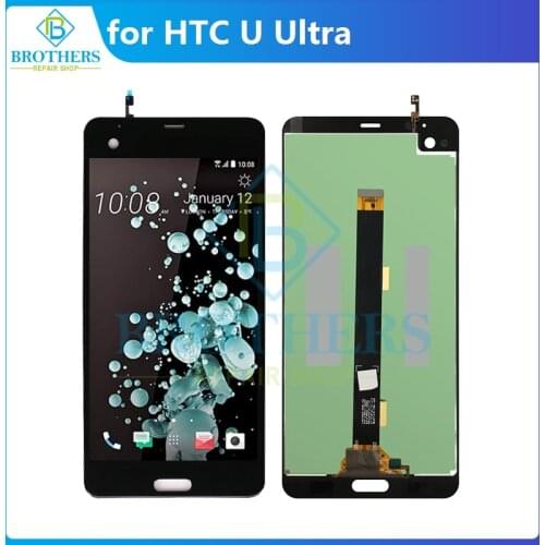 LCD Screen for HTC U Ultra LCD Display for HTC U Ultra Touch Screen Assembly Without Frame Touch Digitizer Phone Repair Parts