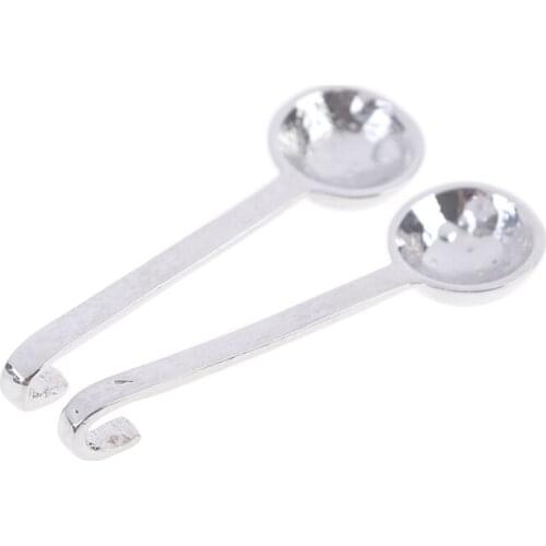 1pc 1:12 Dollhouse Miniature Long Handle Spoon Kitchen Tool Utensils For Dollhouse Decoration