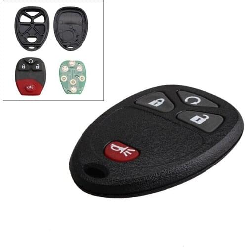 4 Buttons 315Mhz Remote Start Keyless Entry Key Fob Replacement Transmitter Clicker Alarm Fit for Buick Chevrolet 2013-2017