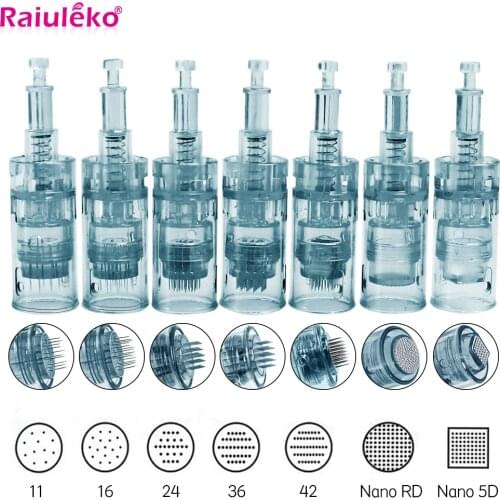 50/20/10pcs Bayonet Cartridge Replacement For Dr.pen M8 Micro Needle 11Pin/16Pin/24Pin/36Pin/42Pin/5D Nano Round Micro Needle