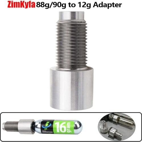 Stainless Steel SIG SAUER MPX / MCX 88g 90g Cartridge to 12g Co2 Threaded Adapter Adaptor Quick Change for Air Rifle Guns