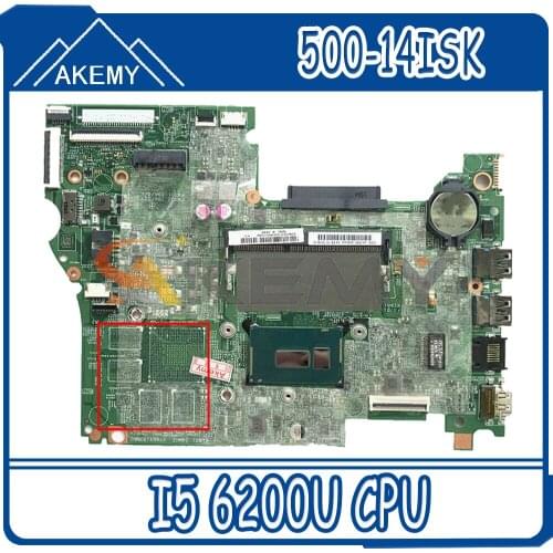 Akemy For Lenovo YOGA 500-14ISK FLEX3-1480 Laptop PC Motherboard I5 6200U Integrated Graphics LT41 SKL MB 14292-1 100% Test OK