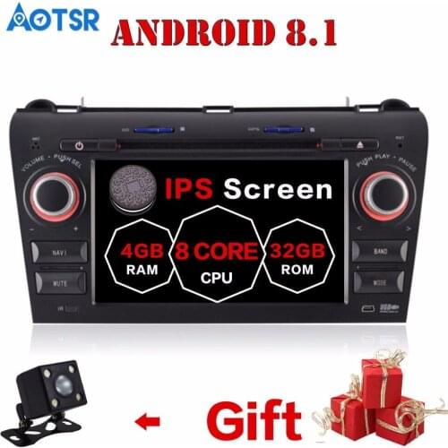 Android 8.1 Car GPS Navigation DVD Player For Mazda3/Mazda 3 2003-2009 multimedia player head unit stereo HD radio tape recorder