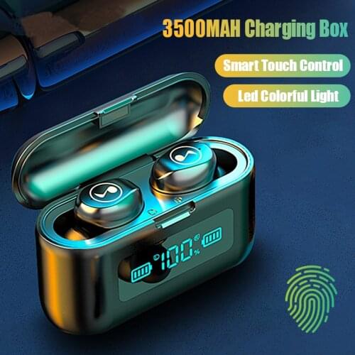 Wireless Bluetooth Earphone with Microphone Sports Waterproof Wireless Headphones Headsets Touch Control TWS Earbuds For Phone