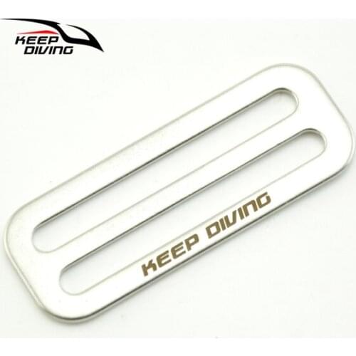 Keep Diving 316 Stainless Steel Scuba Diving Belt Webbing Strap Keeper Buckle Ring Holder Wing BCD Accessories