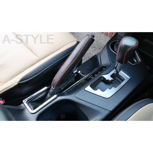 For Toyota RAV4 RAV 4 2016 2017 Car Styling Stainless Steel Handbrake Sequined Internal Decoration Car accessories