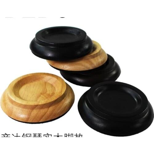 Environmentally-friendly vertical piano mat solid wood shockproof mat soundproof four-piece pedal cover accessories