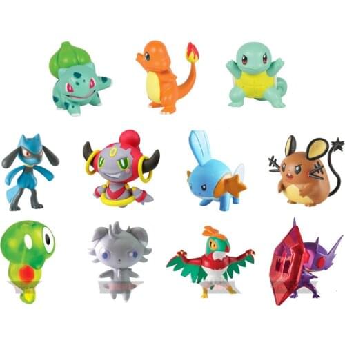 Pokemon Bulbasaur Charmander Squirtle Pikachu Eevee Abra Cubone Ho-Oh Sableye Dedenne Espurr Zeraora Cute Action Figure Toys