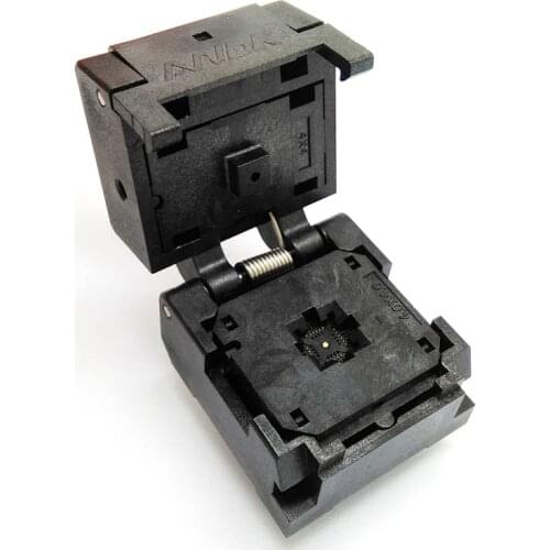 IC549-0244-016-G Burn in Socket QFN24 MLF24 IC Test Adapter Pitch 0.4mm Clamshell Chip Size 4*4 Flash Adapter Programming socket