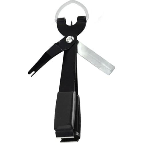 Fishing Quick Knot Tool Fast Tie Nail Knotter Line Cutter Clipper Nipper with Zinger Retractor Fly Tying Tool Tackle Gear