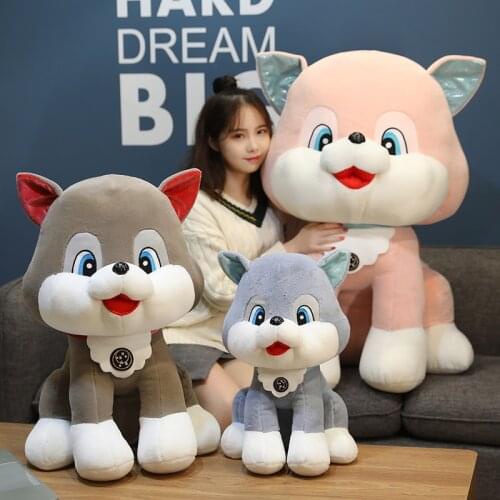 Kawaii Plush Husky Soft Stuffed Dolls Lovely Suffted Sit Dog Doll Girl Kids Birthday Valentine Gift